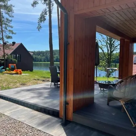 Mazurski Dom Nad Jeziorem & Sauna - Plaza, Lodka, Kajak, Grill * Tomaszkowo